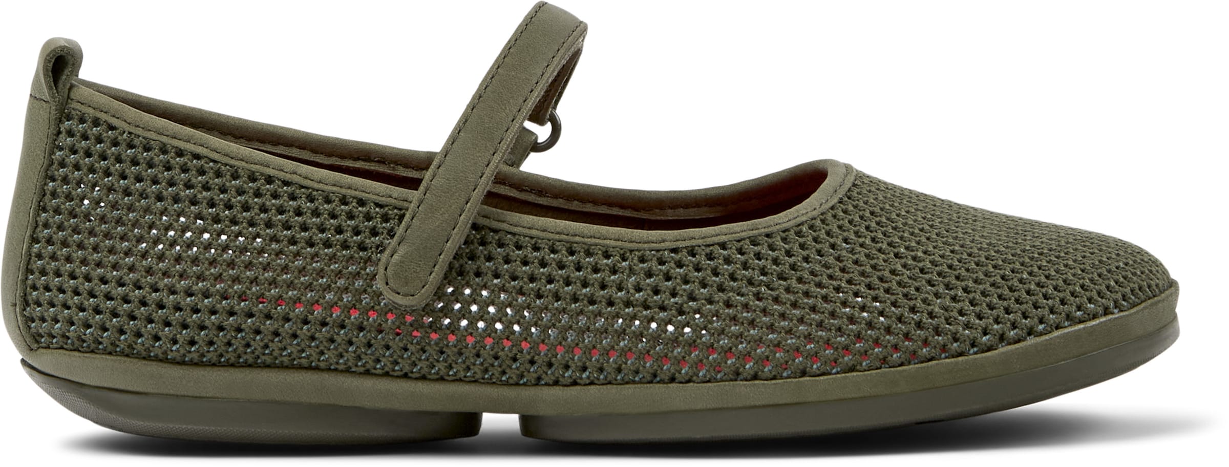 Ballerina con cinturino 'Right Nina' di CAMPER in verde