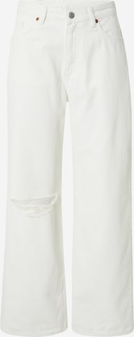 Wide Leg Jean Monki en blanc : devant