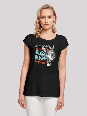 F4NT4STIC Shirt 'Looney Tunes ' in Zwart: voorkant