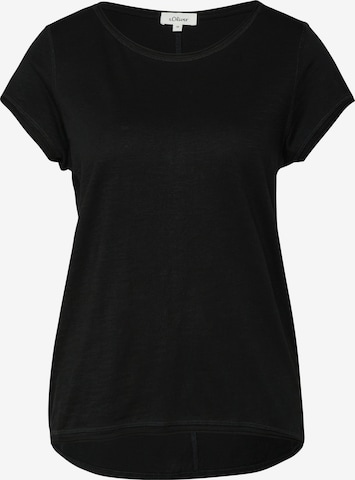 T-shirt s.Oliver en noir : devant