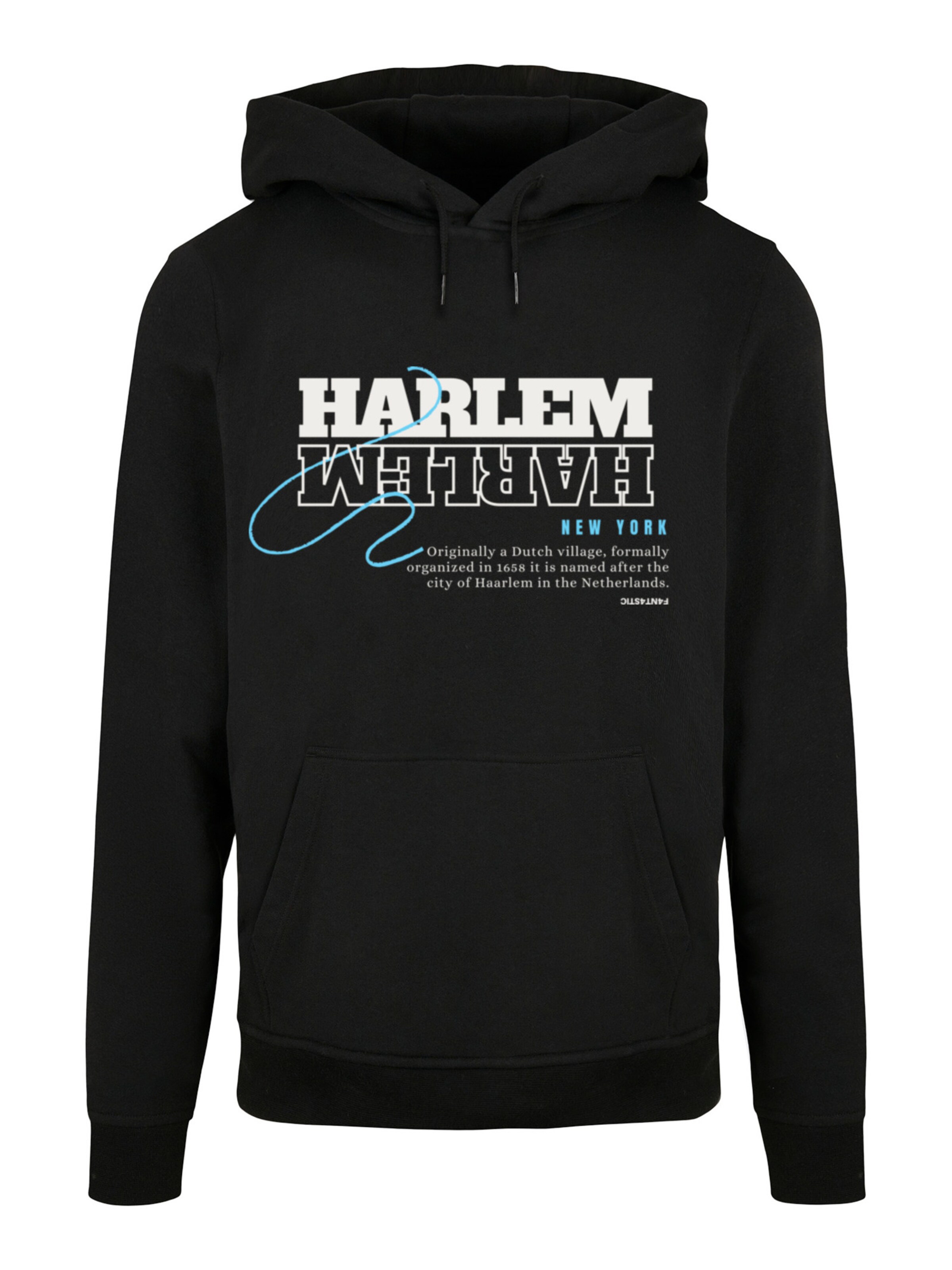Sweat-shirt 'Harlem' F4NT4STIC en noir : devant