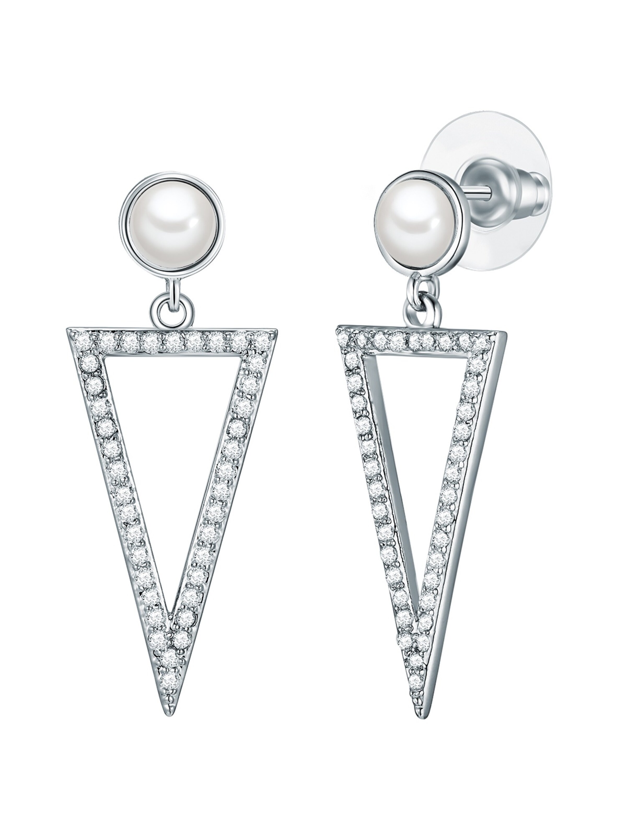 Lulu & Jane - Pendientes en plata: frente