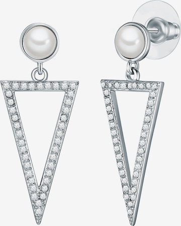 Lulu & Jane Ohrringe in Silber: Vorderseite