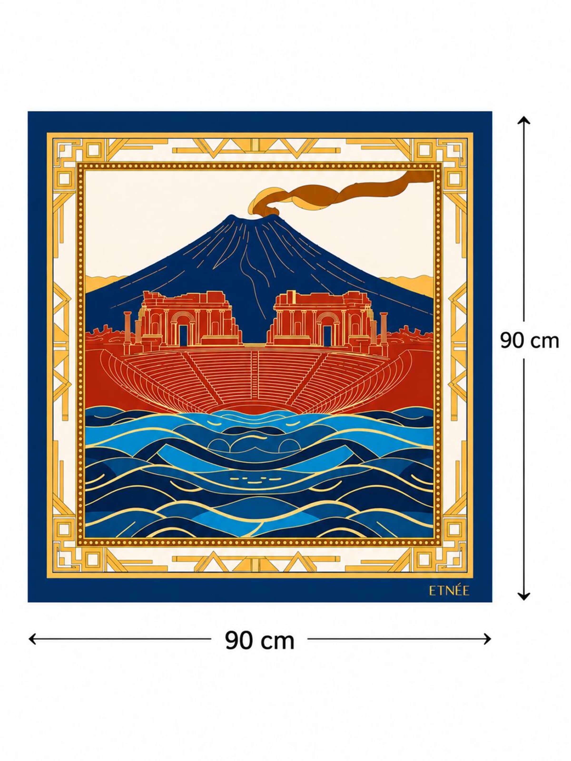 ETNÉE Scarf 'Vulcano' in Beige