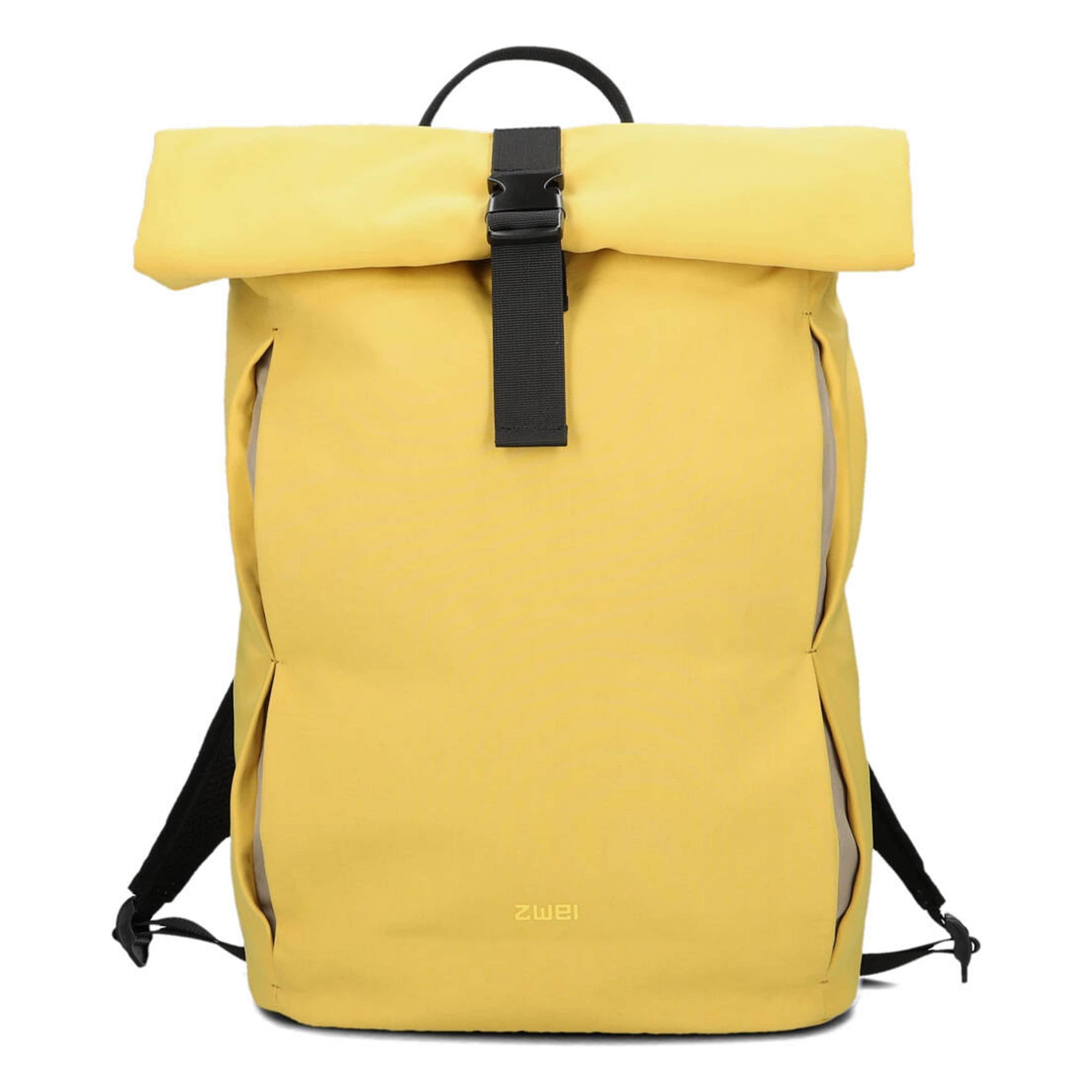 ZWEI Backpack in Yellow: front