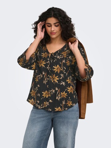 ONLY Carmakoma - Blusa 'CARCamille' en negro: frente