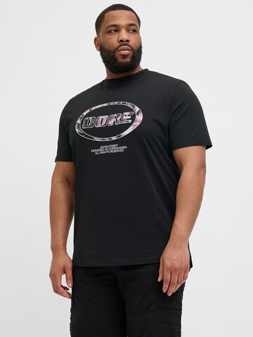 Jack & Jones Plus Bluser & t-shirts 'JCOLido' i sort: forside