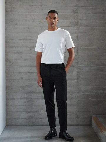 DAN FOX APPAREL Slim fit Chino Pants 'Essential' in Black