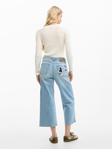 Desigual Loosefit Jeans 'Mickey Mouse' in Blauw