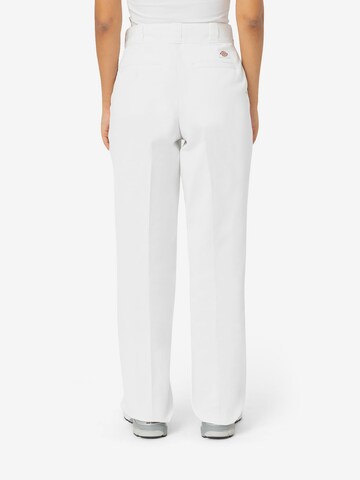 DICKIES Regular Trousers with creases '874' in White