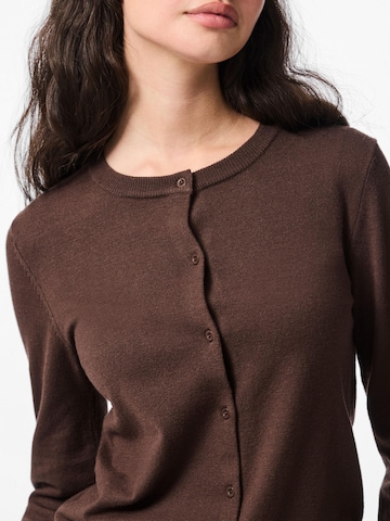 PIECES Knit cardigan 'PCNora' in Brown