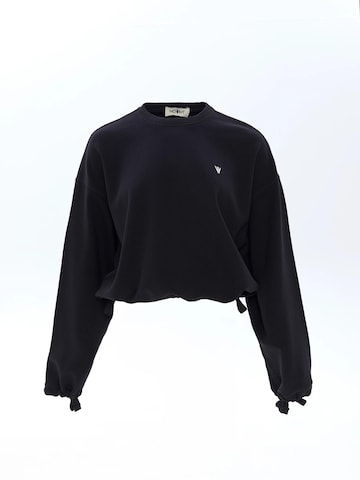 NOWIHT Sweatshirt 'Zephyrine' in Black: front