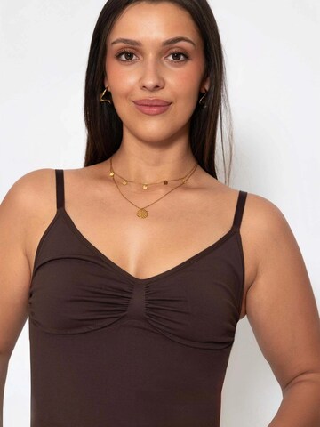 SASSYCLASSY Shaping top in Brown