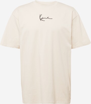 Karl Kani - Camisa ' Small Signature Essential T' em bege: frente