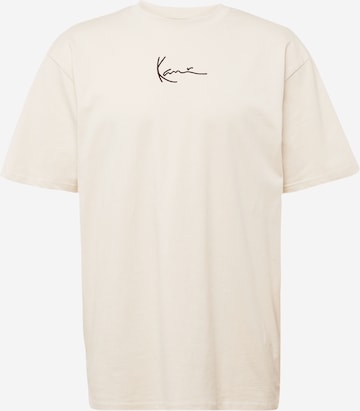 Karl Kani T-Shirt ' Small Signature Essential T' in Beige: predná strana