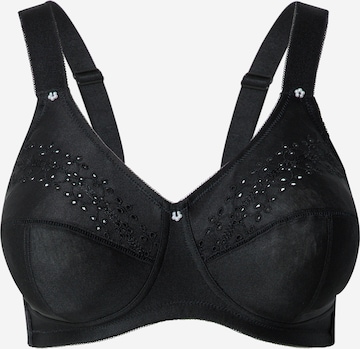 LingaDore Minimizer BH 'Lisette' in Zwart: voorkant