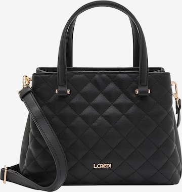 Borsa a spalla 'Orsina' di L.CREDI in nero: frontale