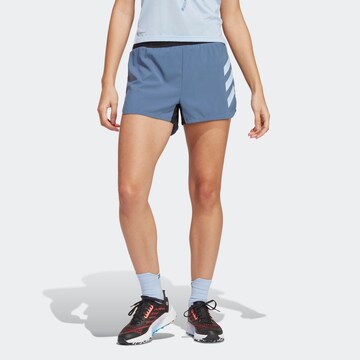 ADIDAS TERREX Regular Sportbroek 'Agravic' in Blauw: voorkant