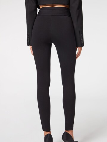 CALZEDONIA Skinny Leggings in Schwarz