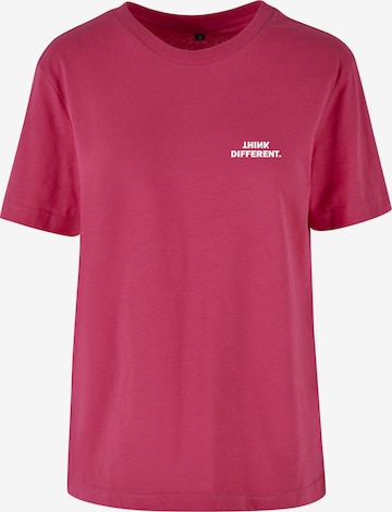 Urban Classics T-Shirt 'Think' in Pink: Vorderseite