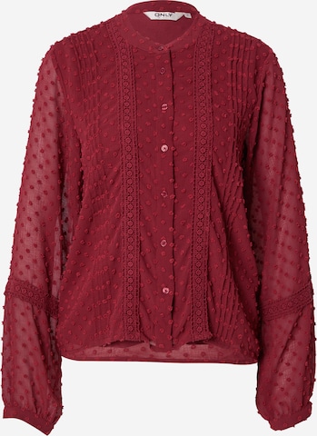 ONLY Bluse 'ONLMELIA' in Rot: Vorderseite