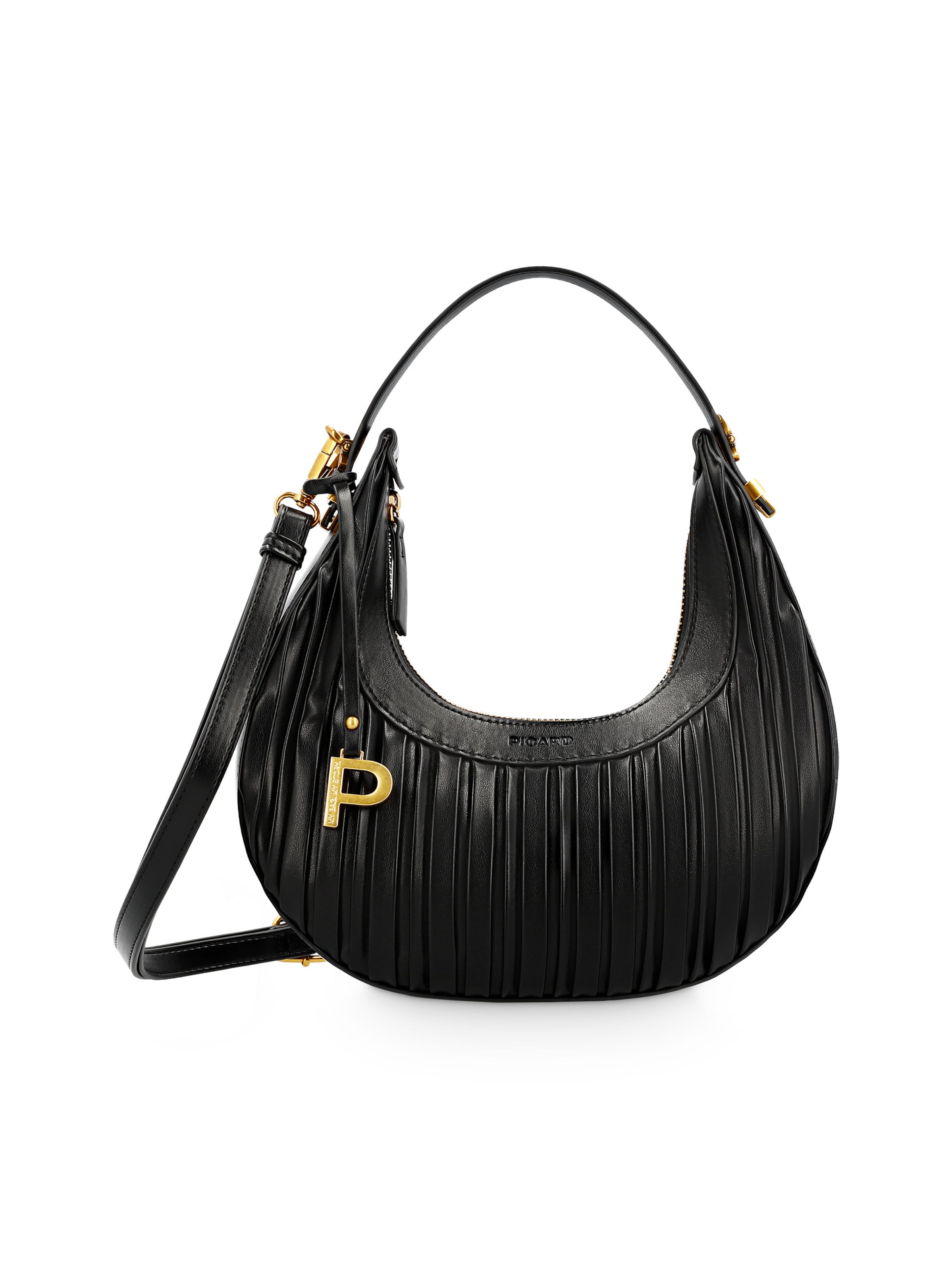 Picard Shoulder Bag 'Croissant' in Black