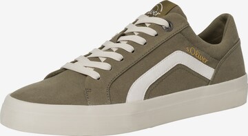 s.Oliver Sneakers laag in Groen: voorkant