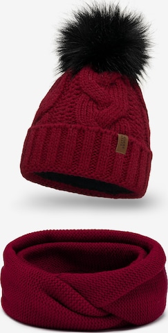Bonnet '7014 Set' Vivisence en rouge : devant