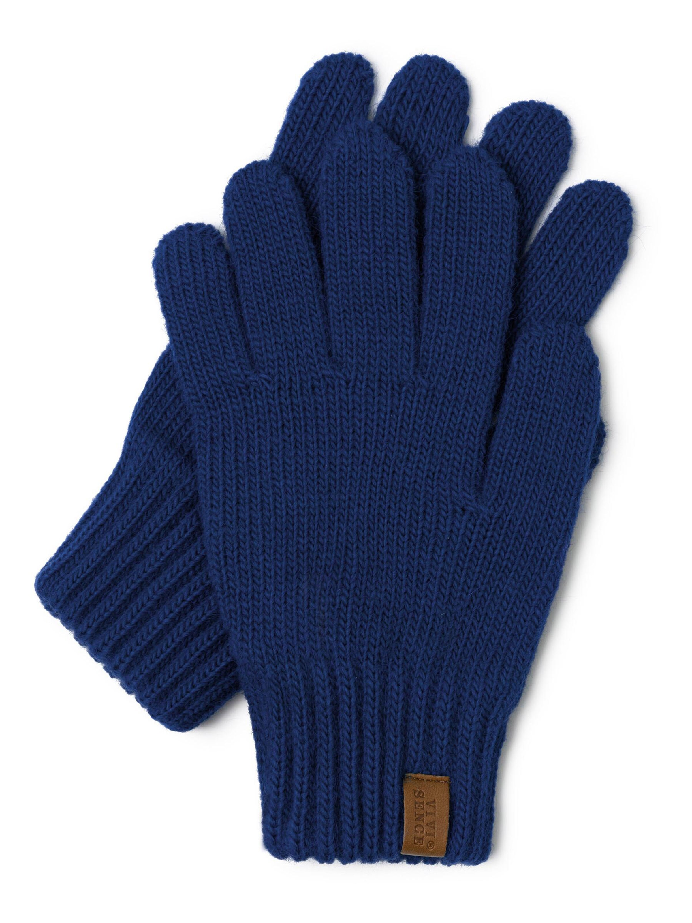 Vivisence Vingerhandschoenen '7014R' in Blauw: voorkant