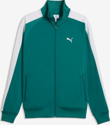 PUMA Athletic Jacket in Green: front