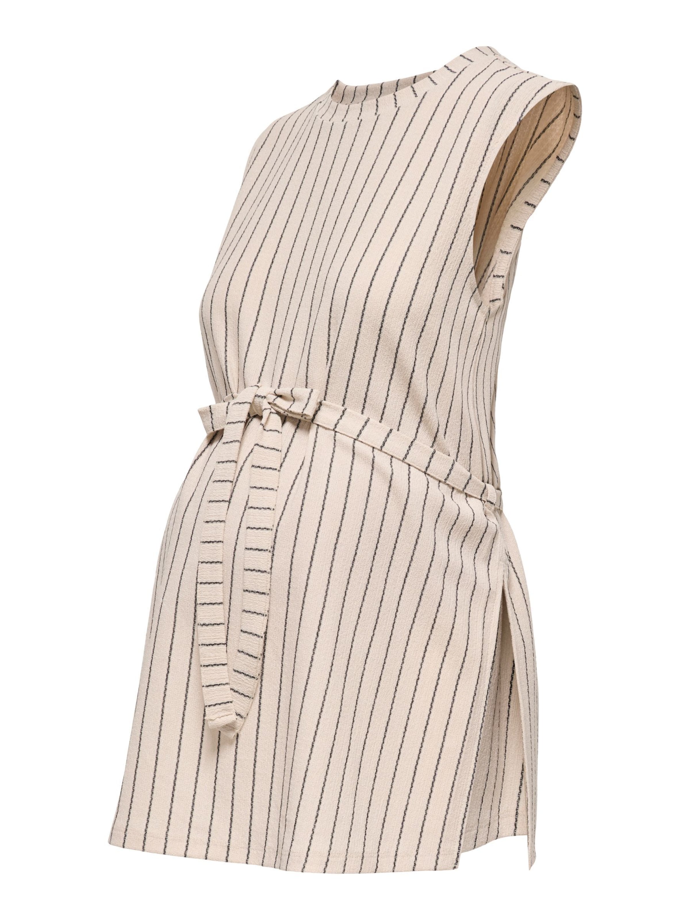 Only Maternity Blouse 'OLMPetris' in de kleur Zwart / Offwhite, Productweergave