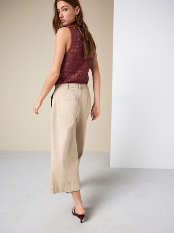 Next Wide leg Jeans in Beige