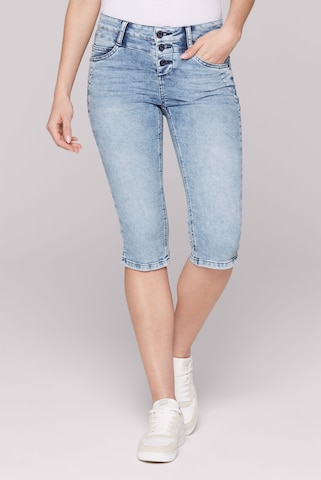 Soccx Regular Jeans in Blue: front