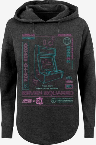 F4NT4STIC Sweatshirt 'Retro Gaming Arcade Attack' in Grey: front