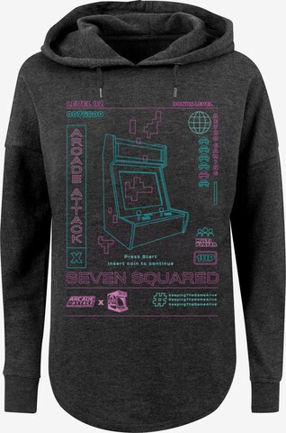 Sweat-shirt 'Retro Gaming Arcade Attack' F4NT4STIC en gris : devant