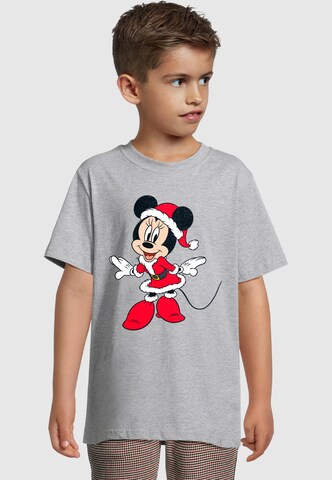 Maglietta 'Minnie Mouse - Christmas Outfit' di ABSOLUTE CULT in grigio: frontale
