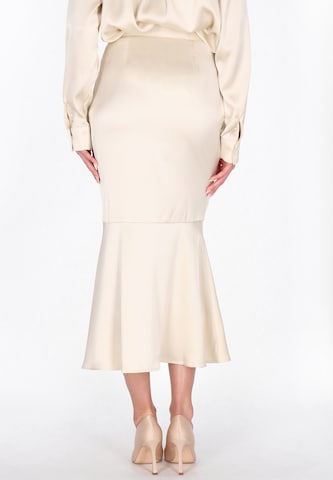 usha BLACK LABEL - Falda en beige