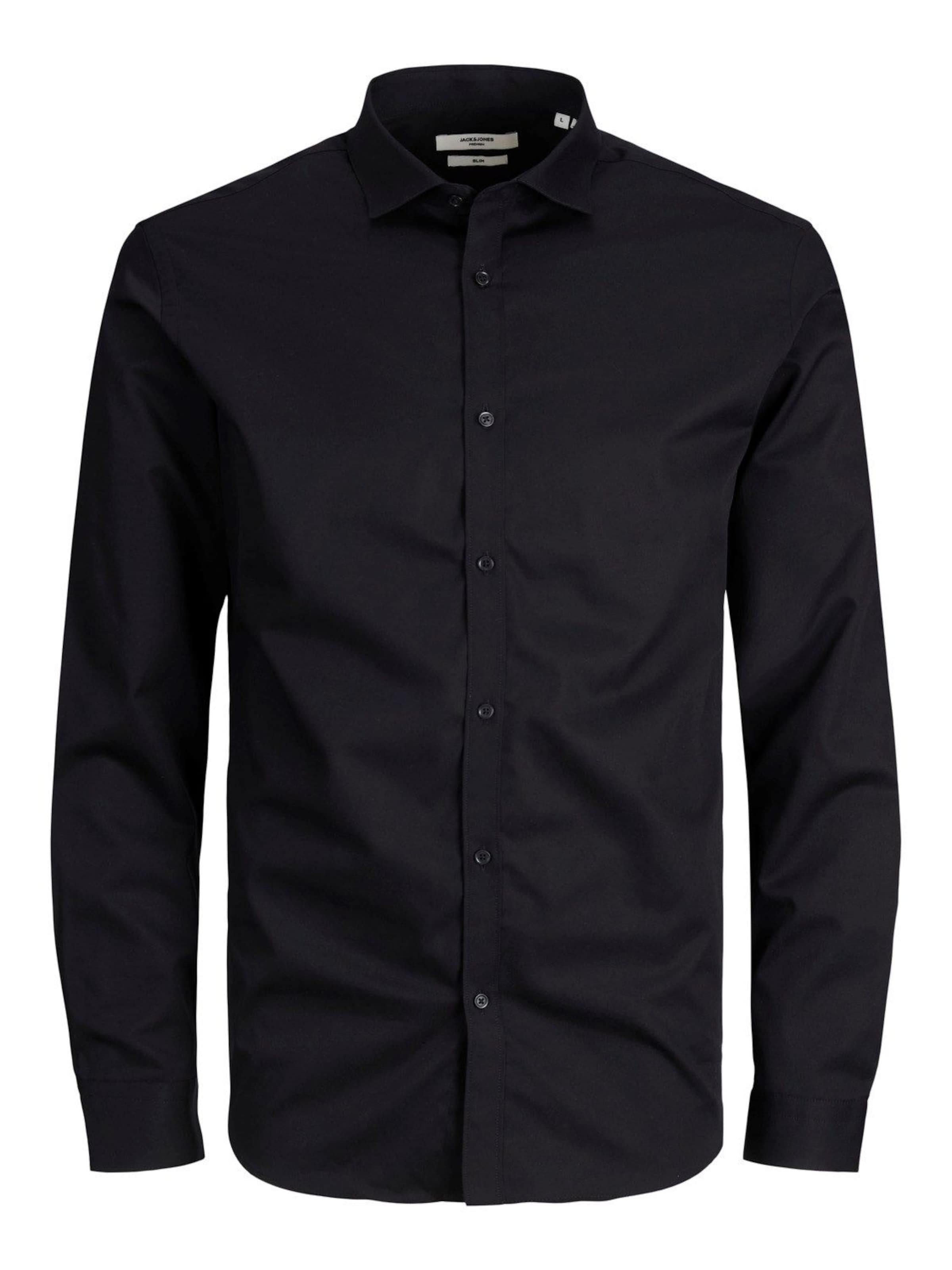 Jacks & Jones Shirt in Zwart: voorkant