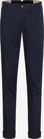 MMXGERMANY Tapered Pleat-Front Pants 'Leo' in Blue: front