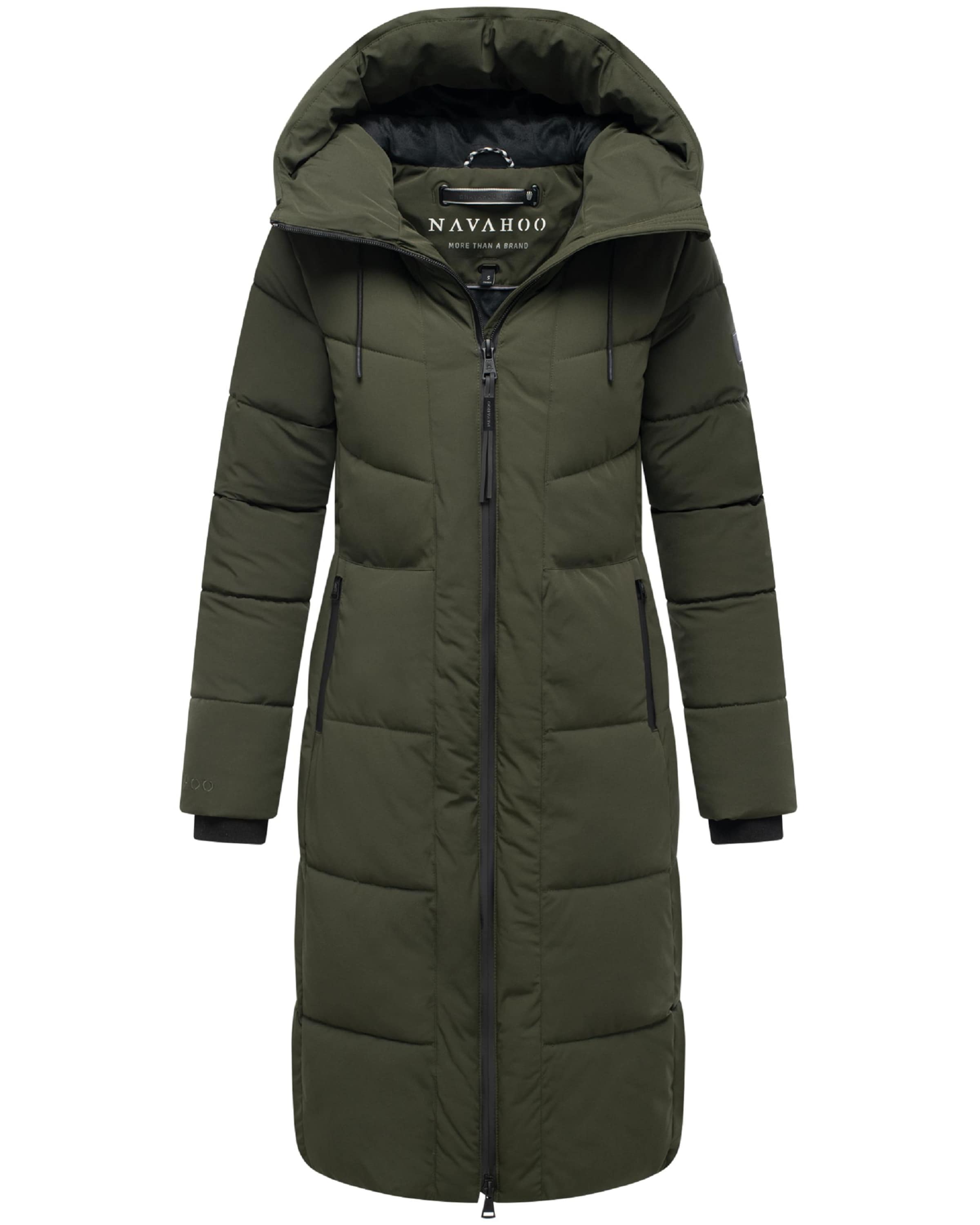 NAVAHOO Zimný kabát 'Schokokuss XIV' - Zelená