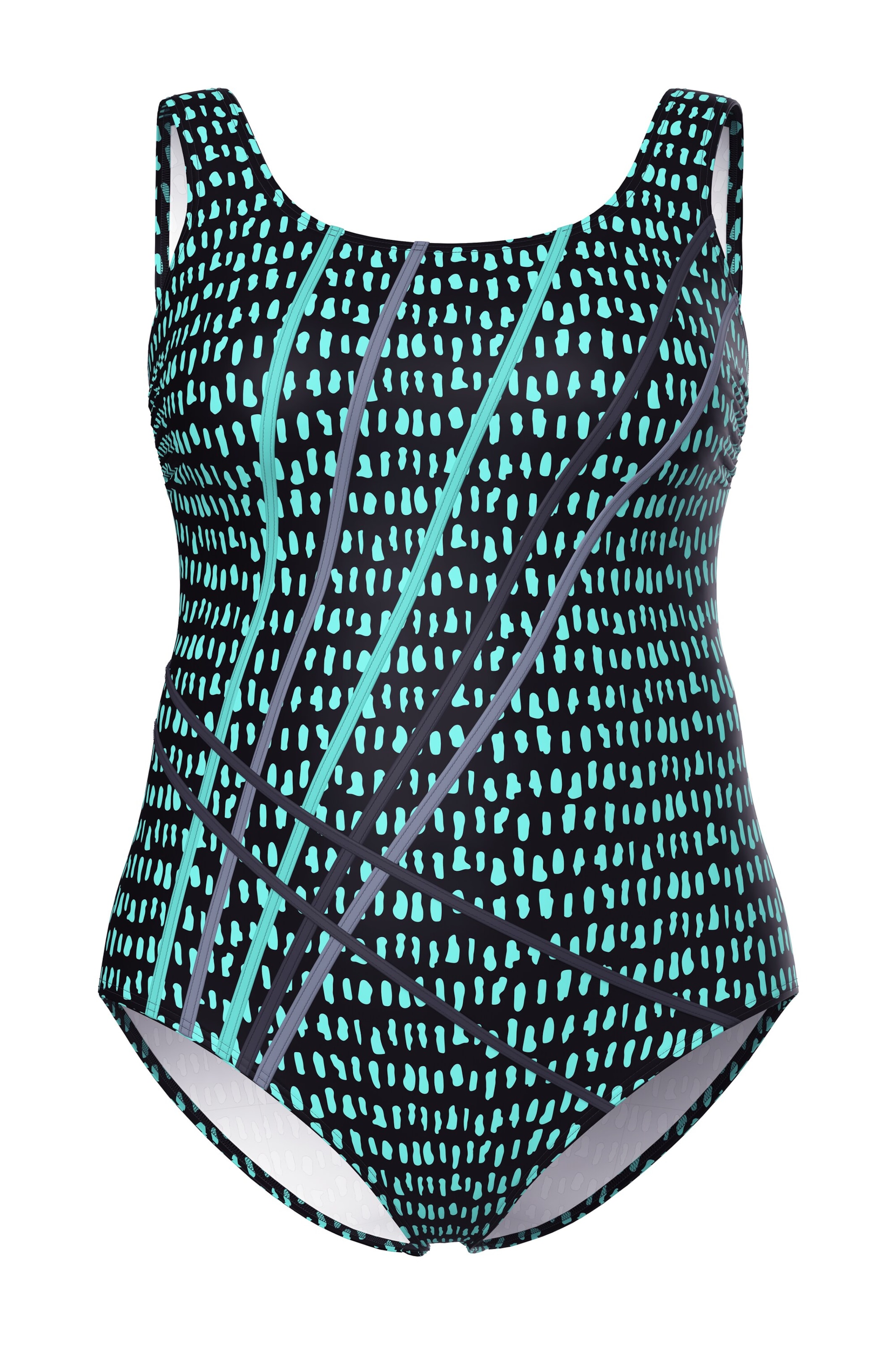 Maillot de bain Ulla Popken en noir : devant