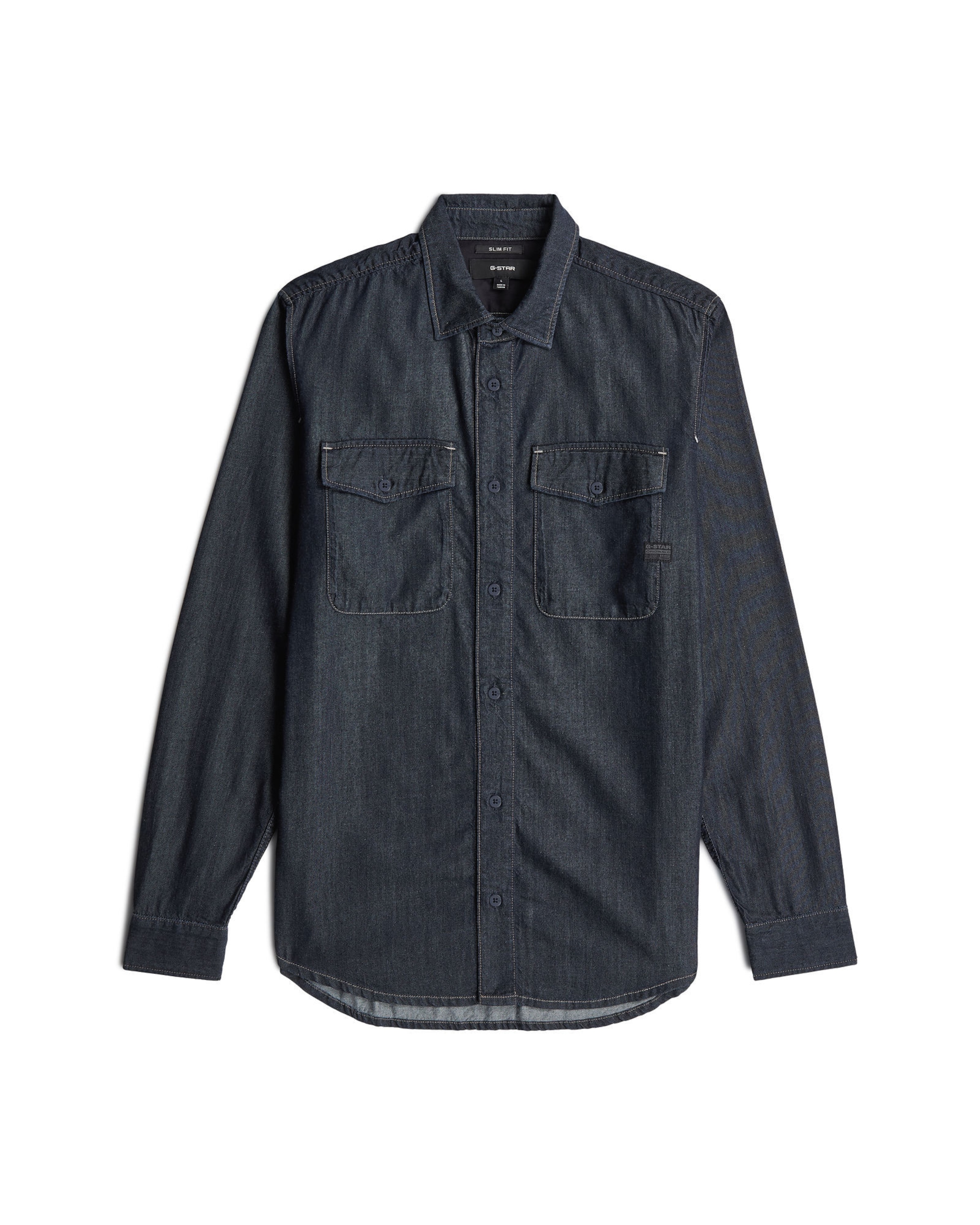 G-STAR Regular fit Zakelijk overhemd in Blauw: voorkant