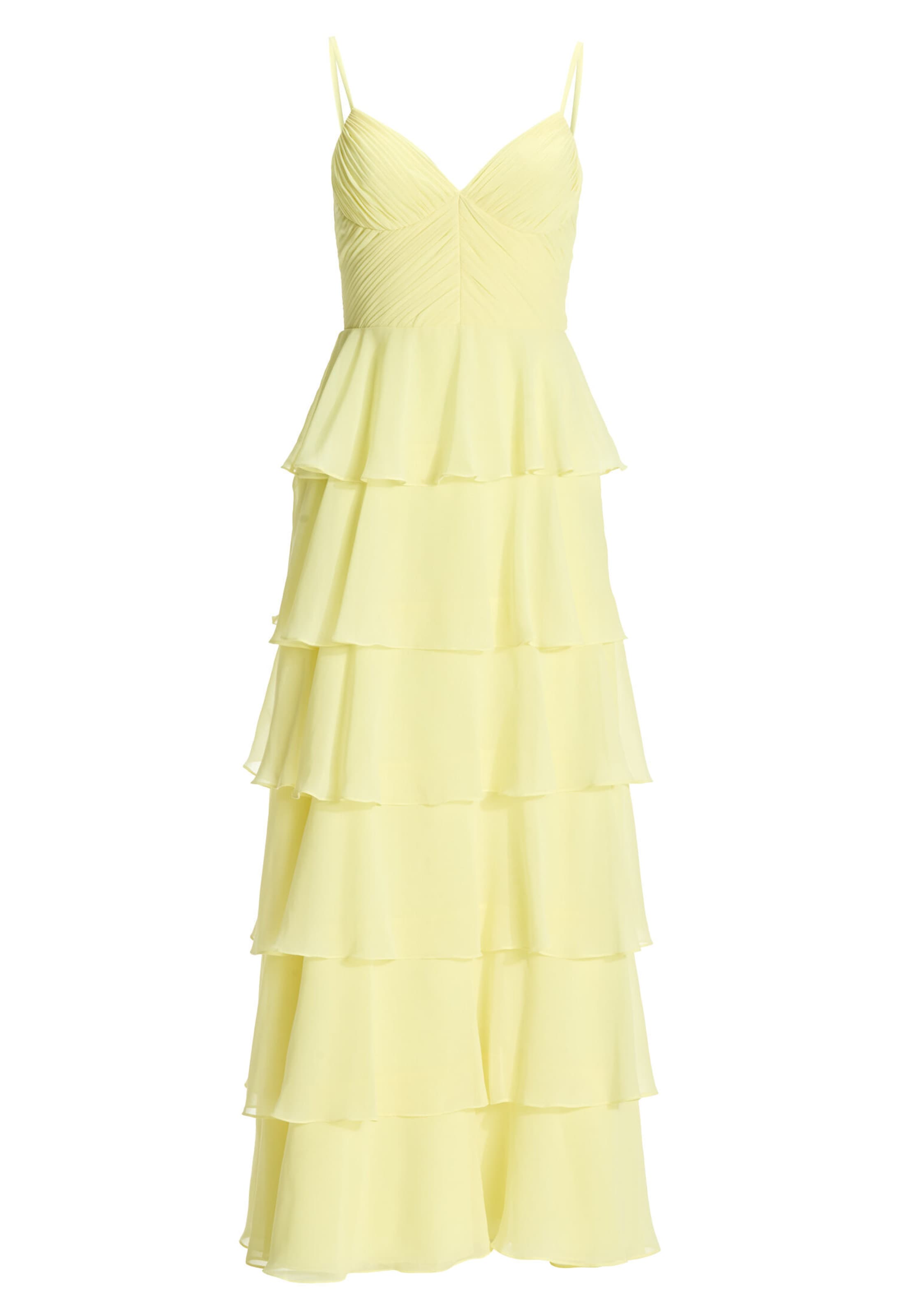 HEY KYLA Evening Dress in Yellow: front