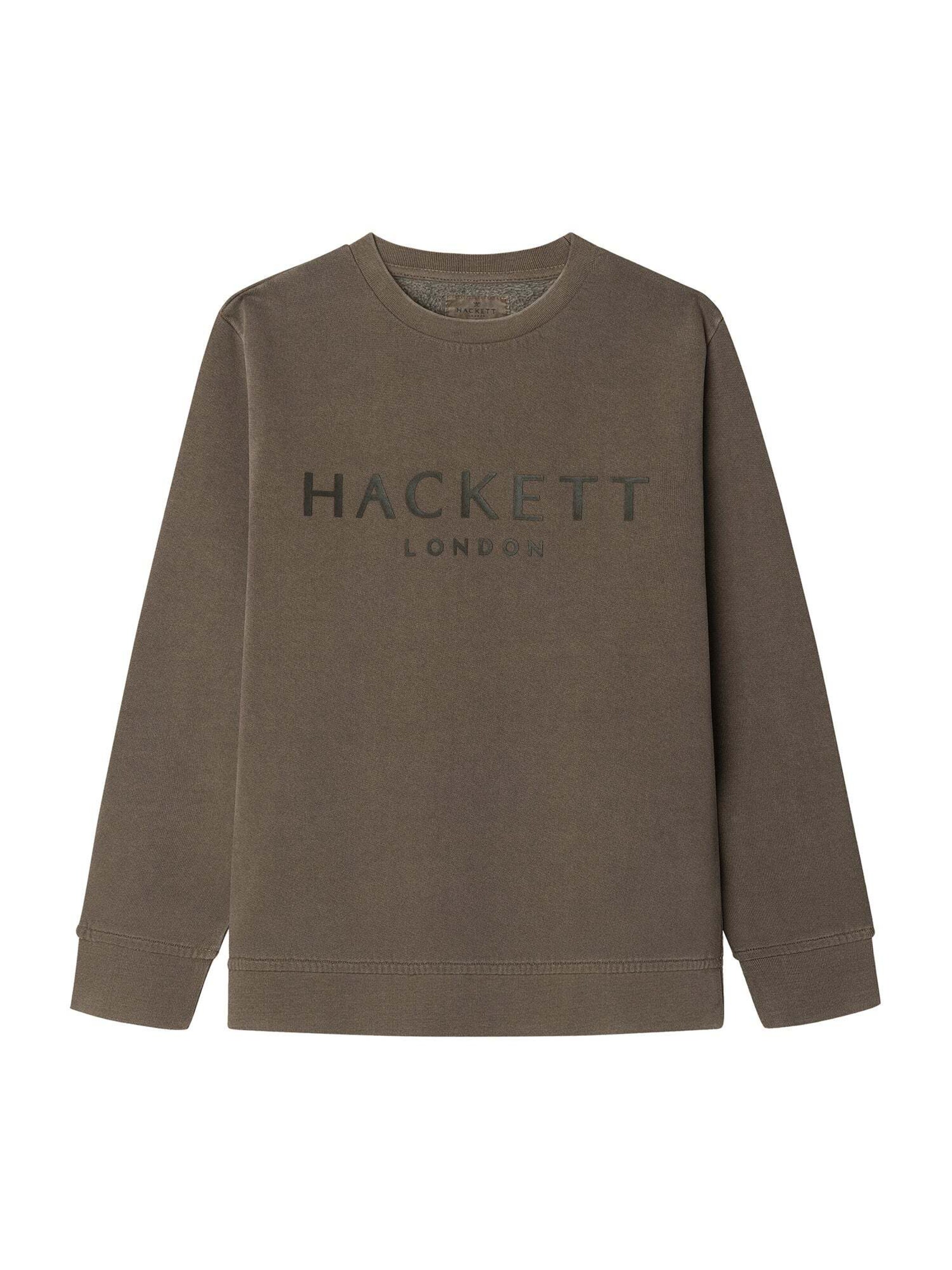 Hackett London Sweatshirt in Bruin: voorkant