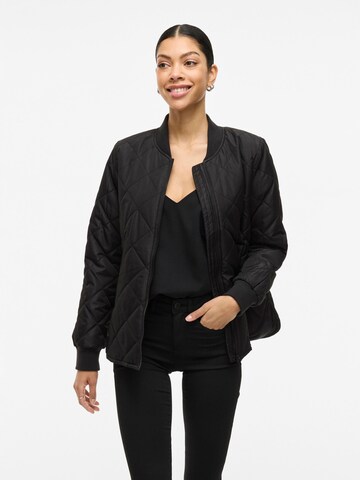 VILA Between-season jacket in Black: front