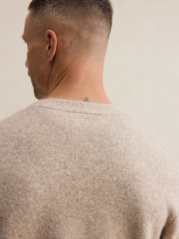 DAN FOX APPAREL Πλεκτή ζακέτα 'Maxim' σε λευκό