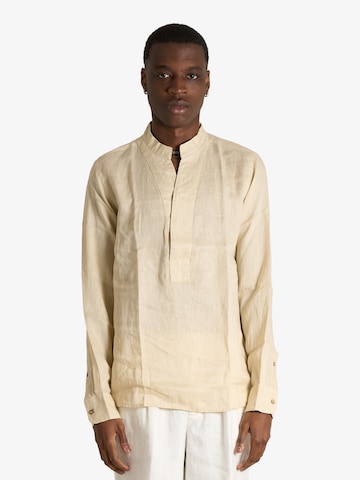 Regular fit Camicia di SSEINSE in beige: frontale