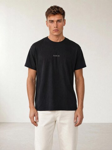 melns ARMIE T-Krekls 'The Alex Logo T-shirt - Black': no priekšpuses