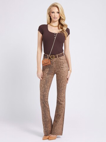 T-shirt GUESS en marron