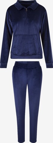 LingaDore Joggingpak in Blauw: voorkant